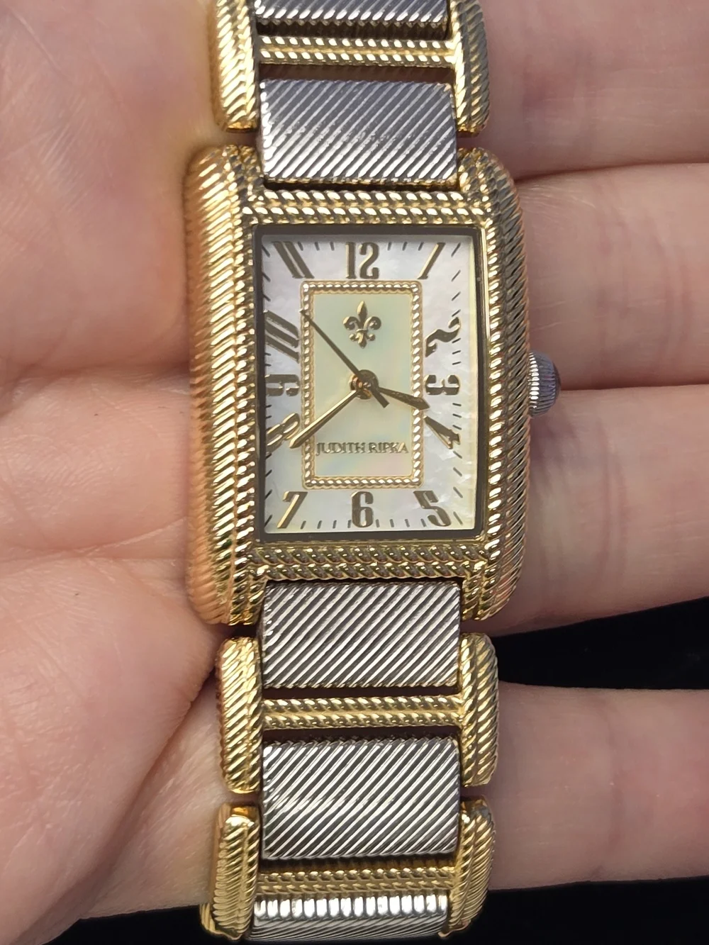 Judith Ripka Lexington Two-Tone Gold and Silver Women's Watch